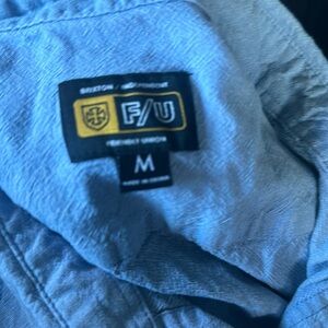 Brixton independent faux denim button down